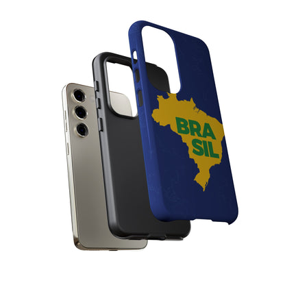 Capinha Samsung Galaxy "BRASIL" Mapa Mundi - Premium de Alta Proteção (S10+ ao S25 Ultra)