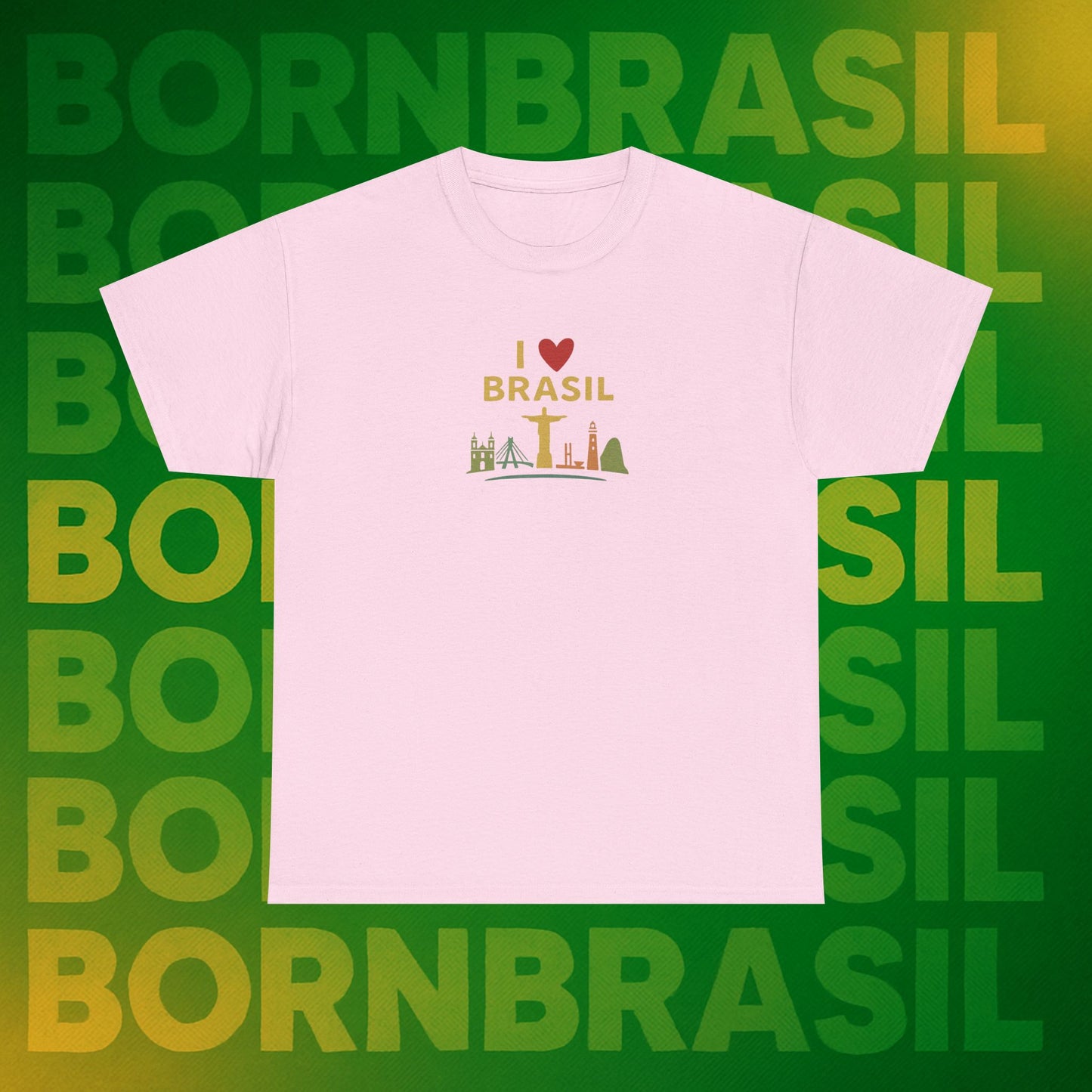 Camiseta I Love Brasil –  BornBrasil Feminina