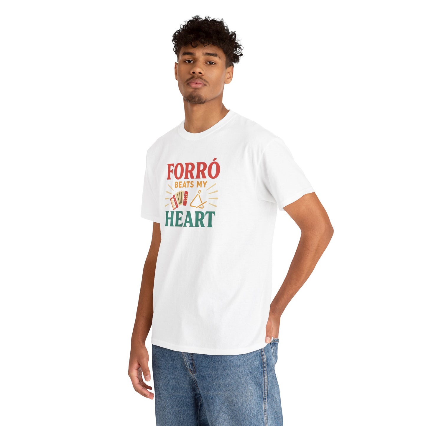 Camiseta Forró Beats My Heart – Cultura Nordestina BornBrasil