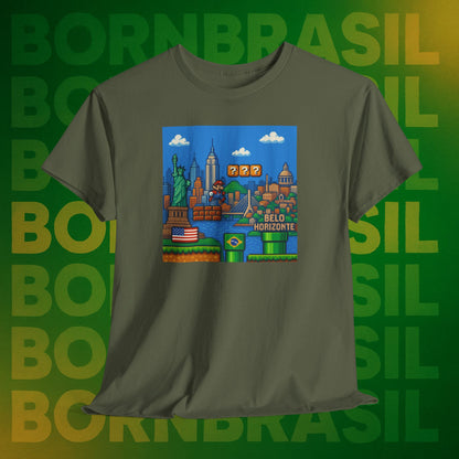 Camiseta De Volta Pro Brasil – Nostalgia Gamer BornBrasil