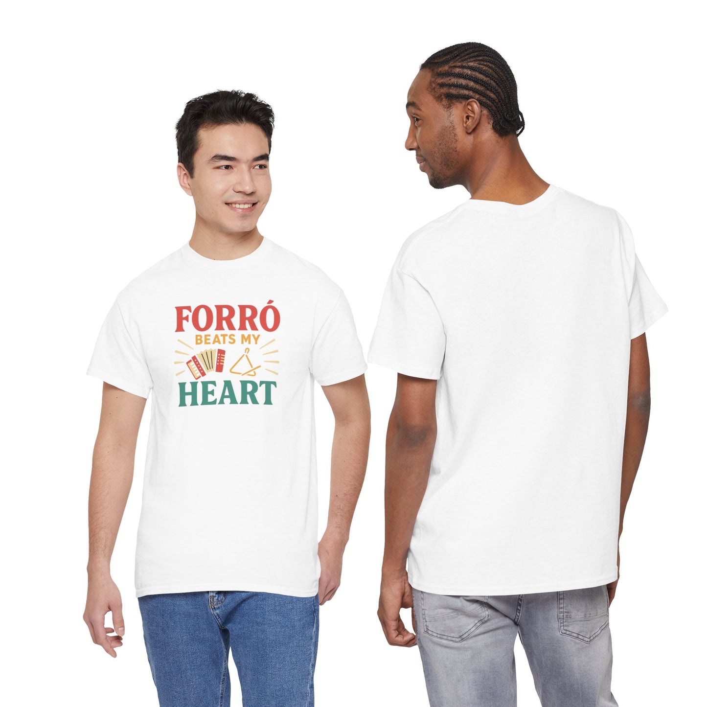 Camiseta Forró Beats My Heart – Cultura Nordestina BornBrasil