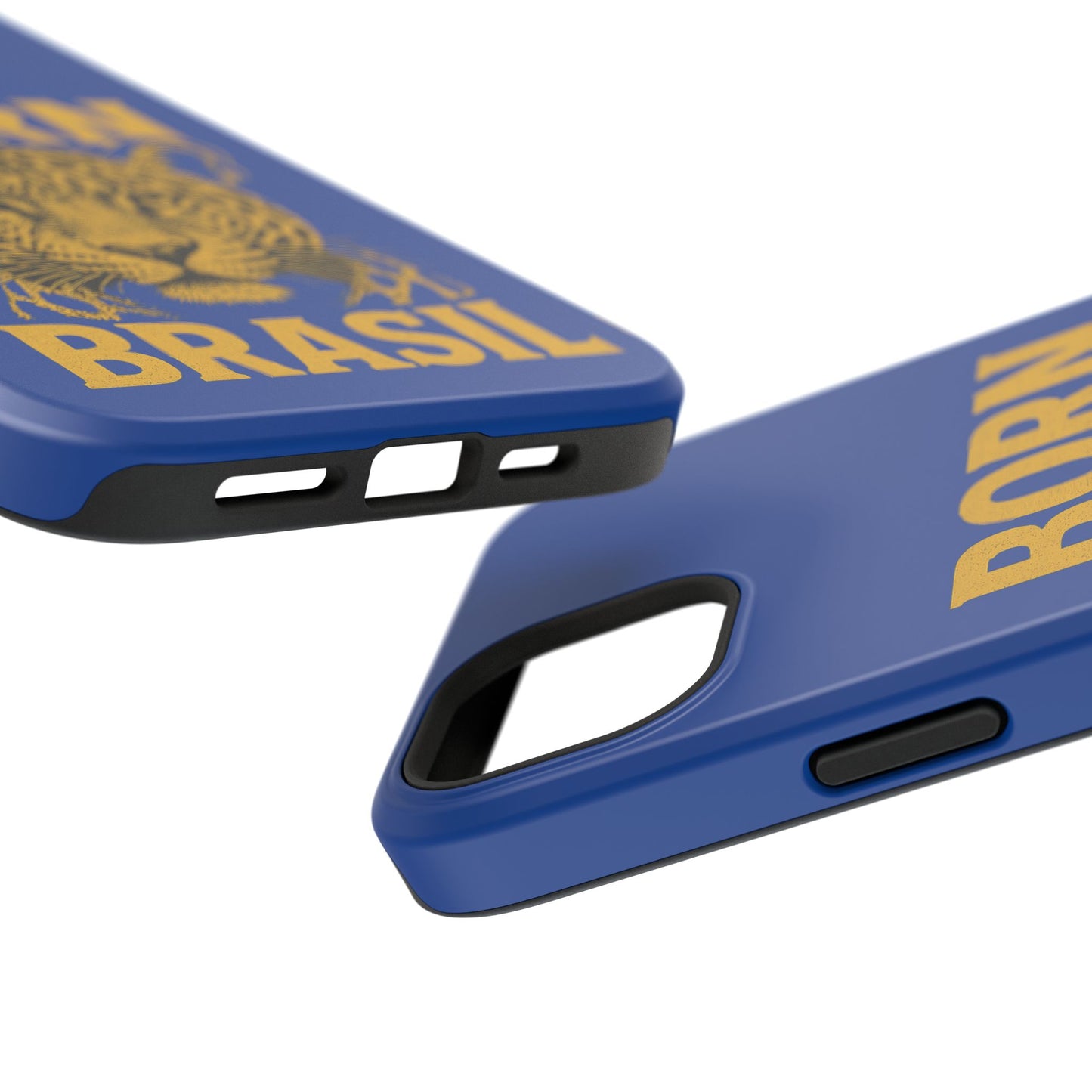 Capinha iPhone Impact-Resistant “Born Brasil Onça” – Proteção Premium do 11 ao 17 Pro Max | BornBrasil