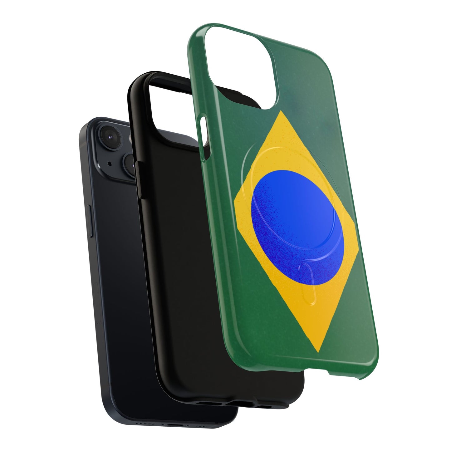 Capa MagSafe iPhone "Bandeira Minimalista" - Case Magnética Premium (iPhone 13 ao 17 Pro Max)