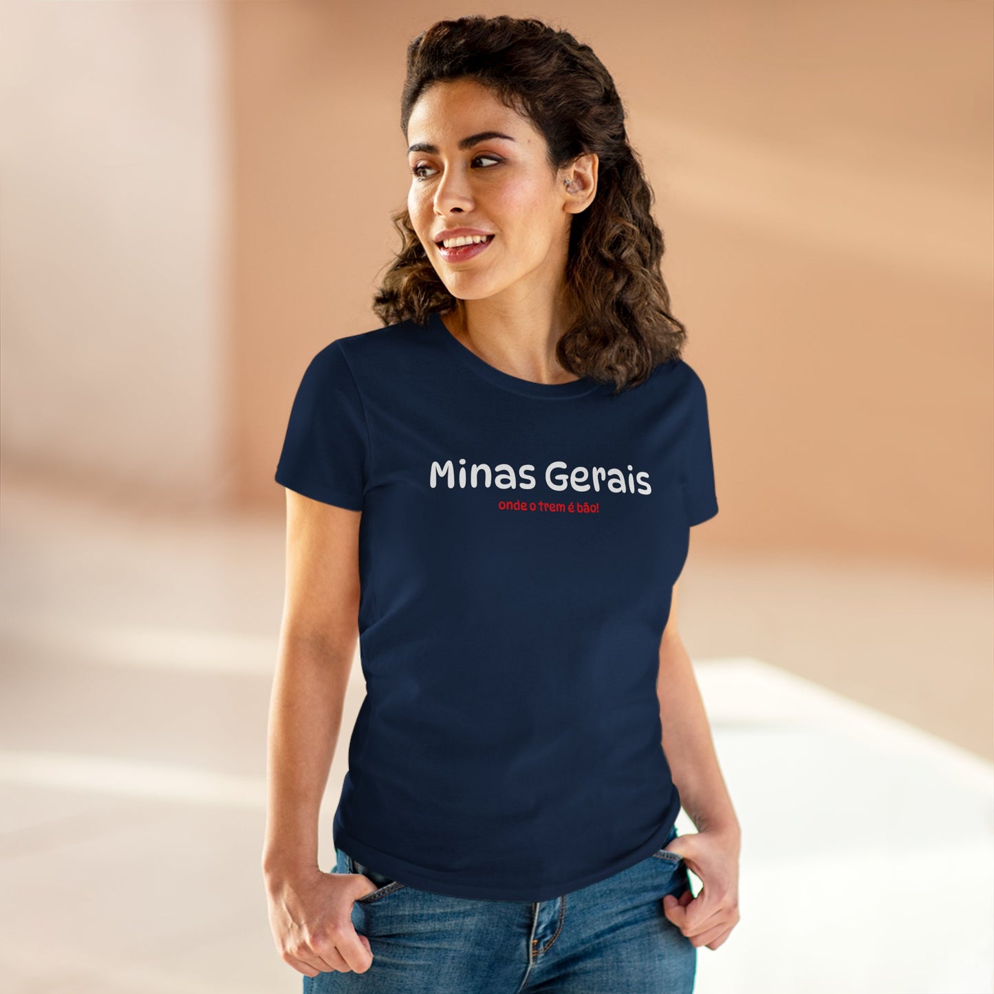 Camiseta Babylook Feminina “Minas Gerais – Onde o Trem é Bão” – Orgulho Mineiro | BornBrasil