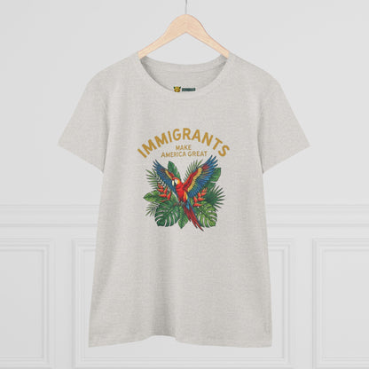 Camiseta Babylook Feminina “Immigrants Make America Great” – Orgulho Imigrante | BornBrasil