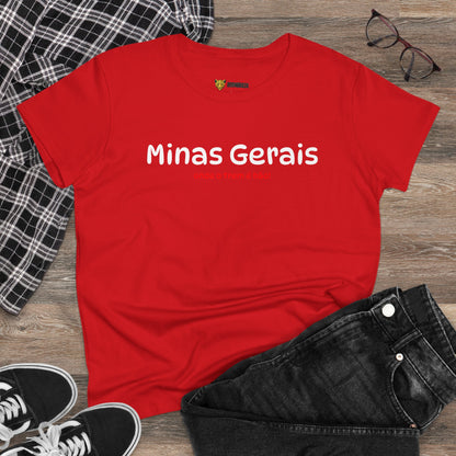 Camiseta Babylook Feminina “Minas Gerais – Onde o Trem é Bão” – Orgulho Mineiro | BornBrasil