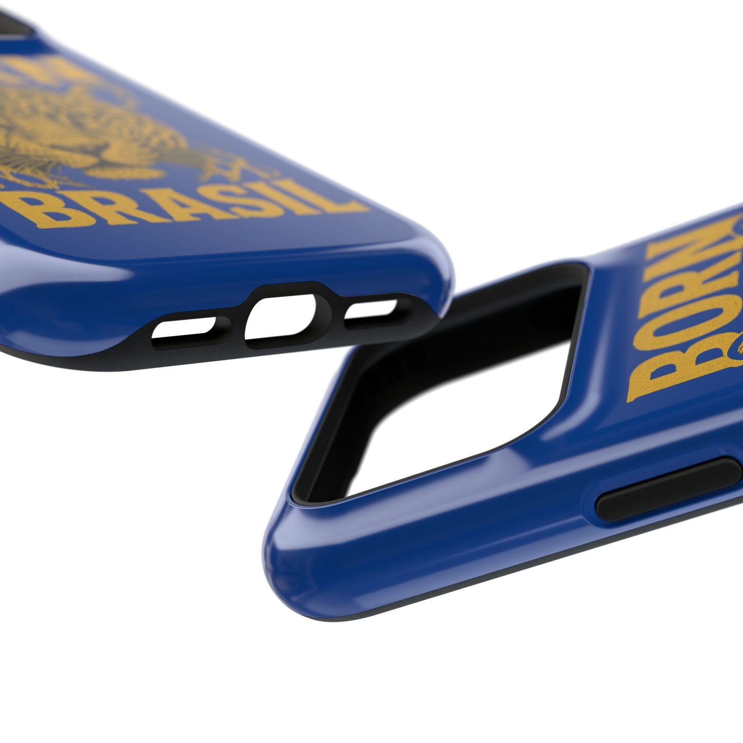 Capinha iPhone Impact-Resistant “Born Brasil Onça” – Proteção Premium do 11 ao 17 Pro Max | BornBrasil