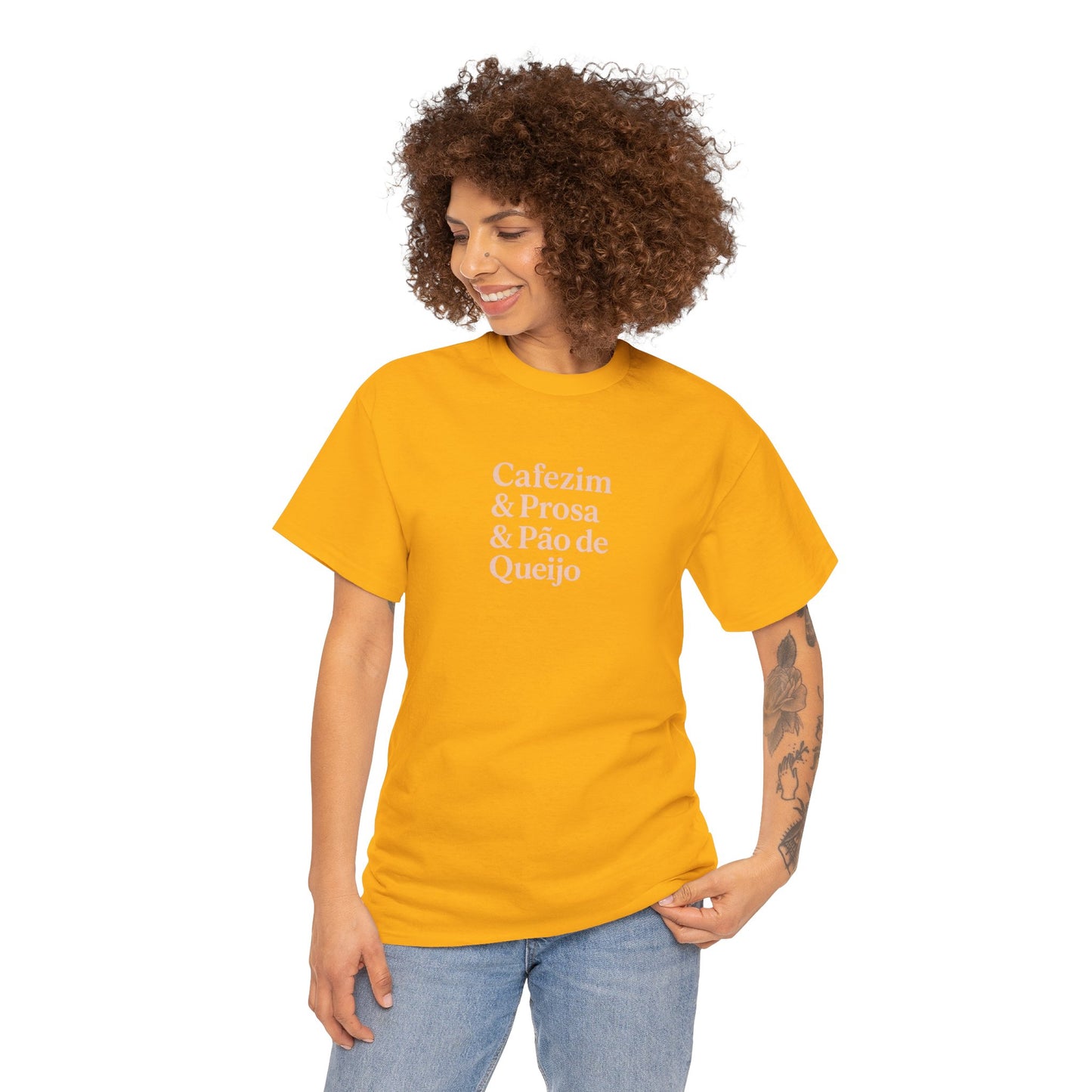 Camiseta Feminina Cafezim & Prosa & Pão de Queijo – BornBrasil
