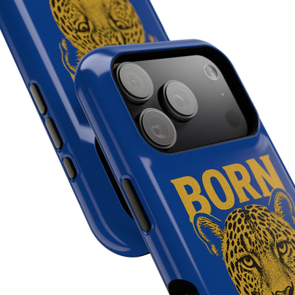 Capinha iPhone Impact-Resistant “Born Brasil Onça” – Proteção Premium do 11 ao 17 Pro Max | BornBrasil