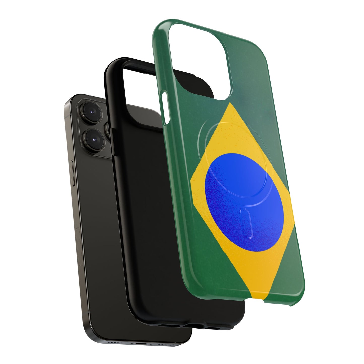 Capa MagSafe iPhone "Bandeira Minimalista" - Case Magnética Premium (iPhone 13 ao 17 Pro Max)
