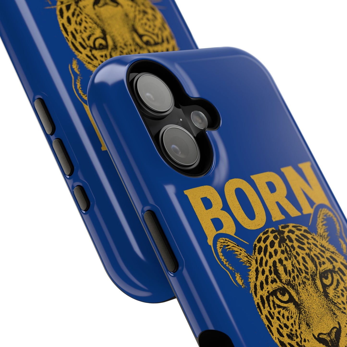 Capinha iPhone Impact-Resistant “Born Brasil Onça” – Proteção Premium do 11 ao 17 Pro Max | BornBrasil