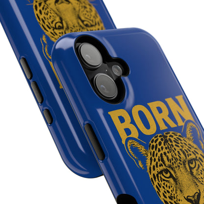 Capinha iPhone Impact-Resistant “Born Brasil Onça” – Proteção Premium do 11 ao 17 Pro Max | BornBrasil