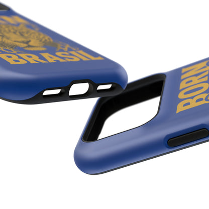 Capinha iPhone Impact-Resistant “Born Brasil Onça” – Proteção Premium do 11 ao 17 Pro Max | BornBrasil