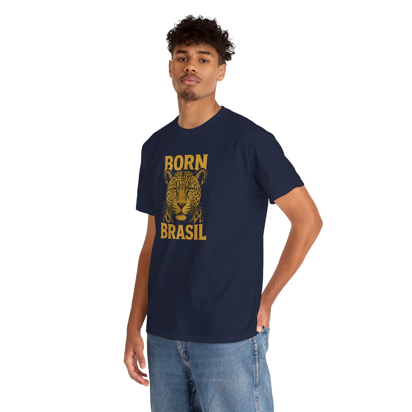 Camiseta Masculina Born Brasil Onça-Pintada Premium