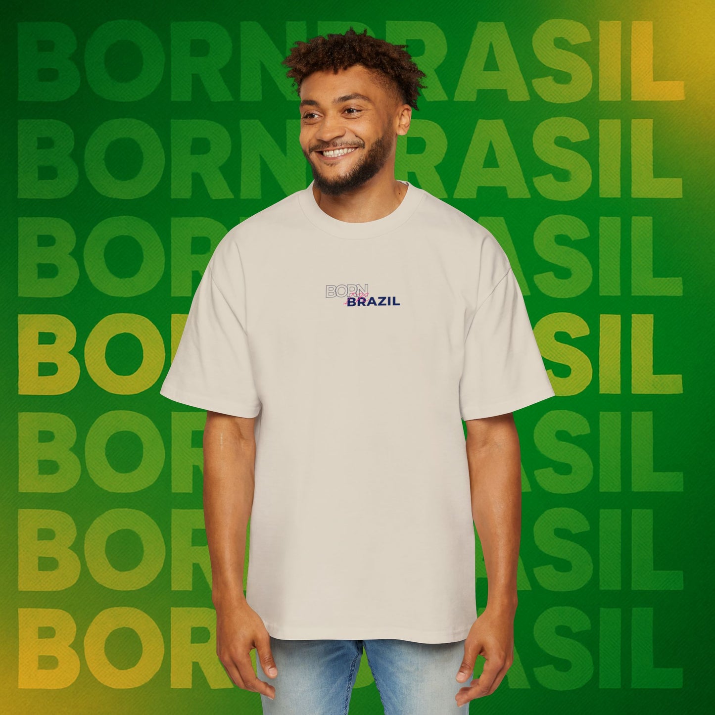 Camiseta Born in Brazil – Signature Oversized