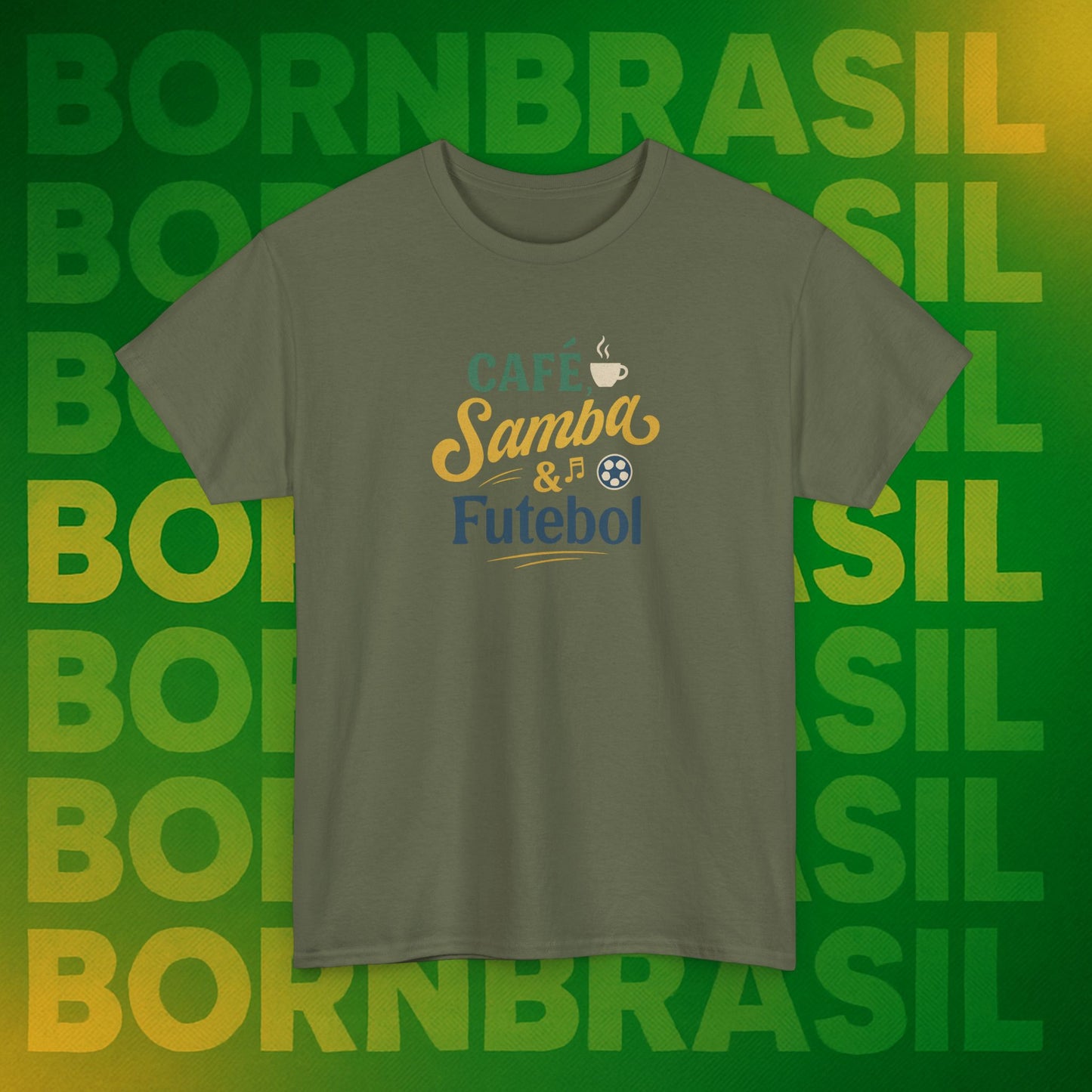 Camiseta Born in Brazil – Orgulho Nacional BornBrasil