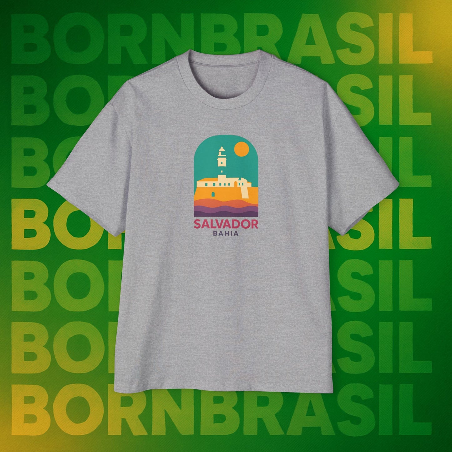 Camiseta Retrô Bahia – Salvador Farol da Barra Oversized