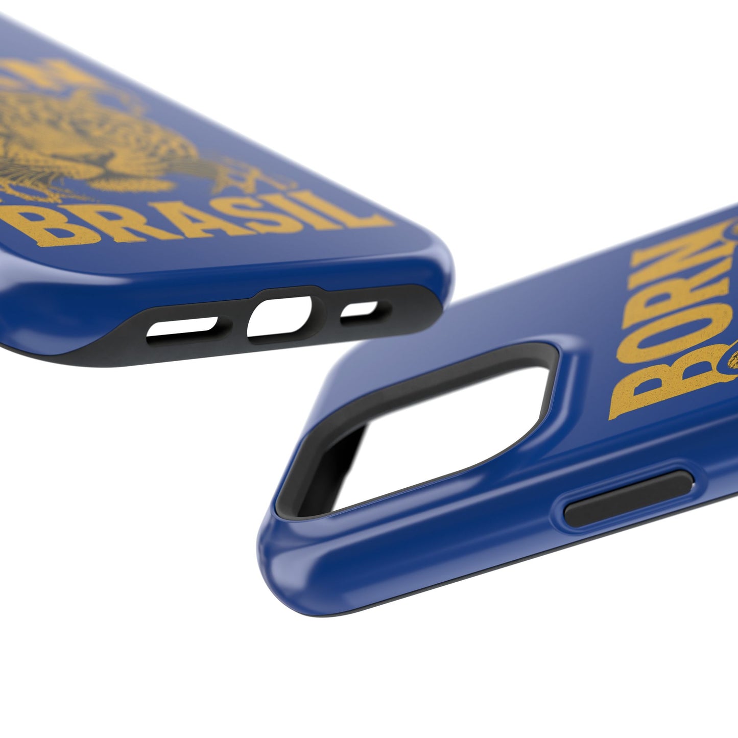 Capinha iPhone Impact-Resistant “Born Brasil Onça” – Proteção Premium do 11 ao 17 Pro Max | BornBrasil