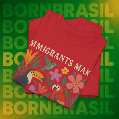 Camiseta Feminina Immigrants Make America Great – Floresta Brasileira | BornBrasil