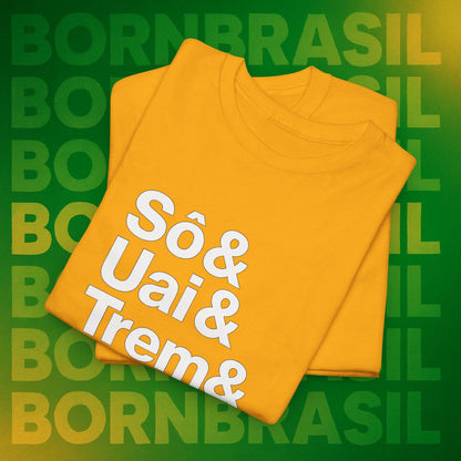 Camiseta Sô & Uai & Trem & Arreda – Cultura Mineira BornBrasil