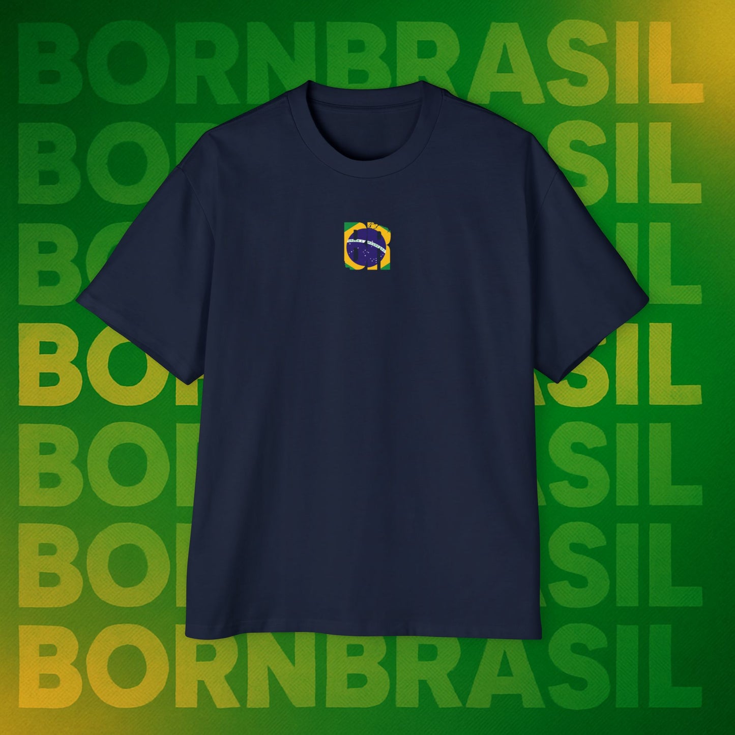 Camiseta BR Bandeira Nacional – BornBrasil Oversized
