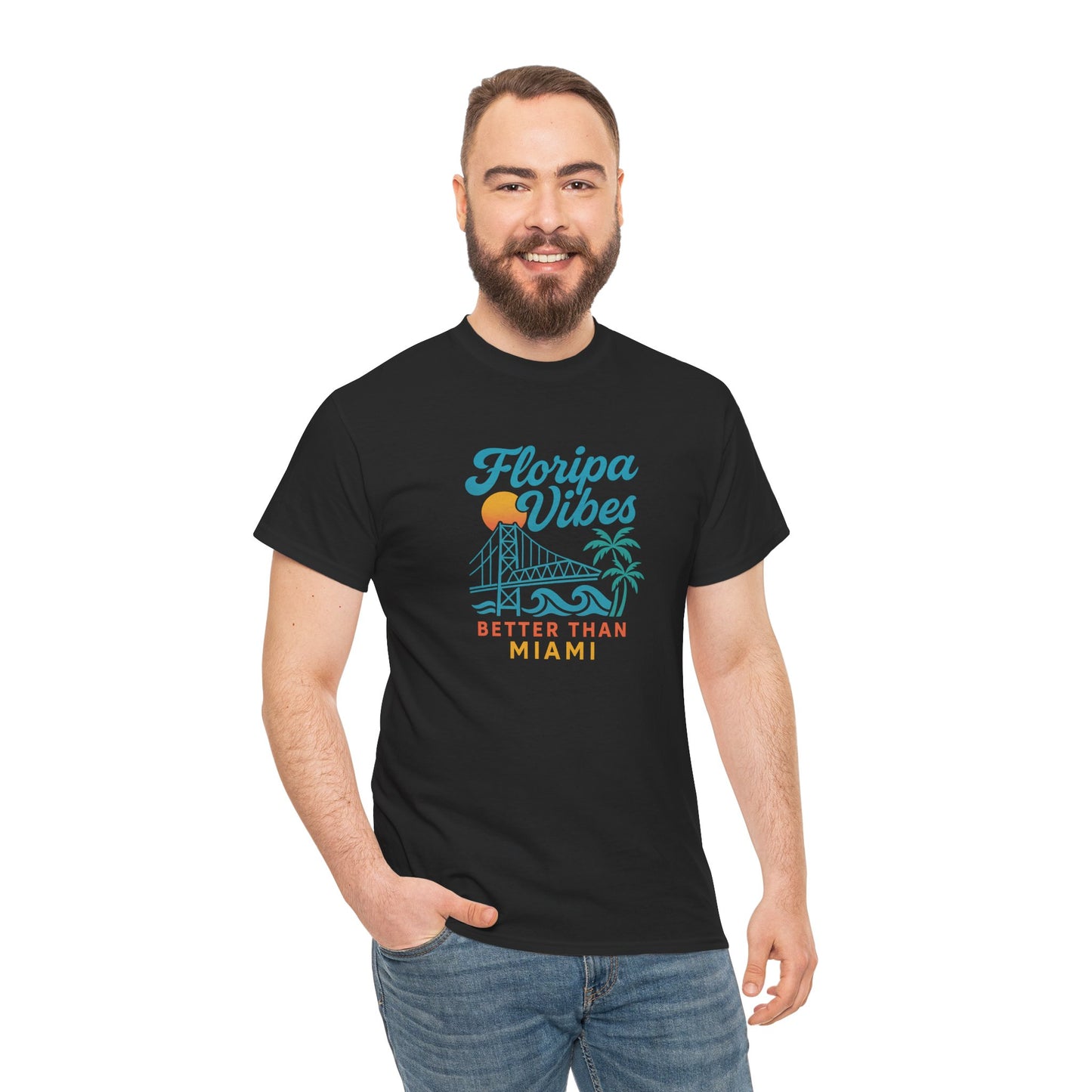 Camiseta Floripa Vibes – Better Than Miami BornBrasil