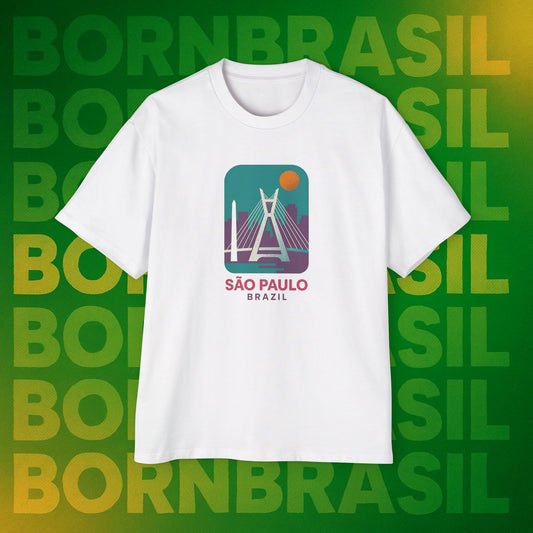 Camiseta Retrô São Paulo – Estilo Vintage Urbano Oversized