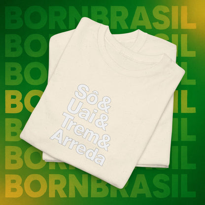 Camiseta Sô & Uai & Trem & Arreda Feminina – Cultura Mineira BornBrasil