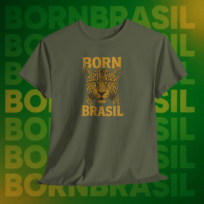 Camiseta Masculina Born Brasil Onça-Pintada Premium