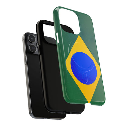 Capa MagSafe iPhone "Bandeira Minimalista" - Case Magnética Premium (iPhone 13 ao 17 Pro Max)