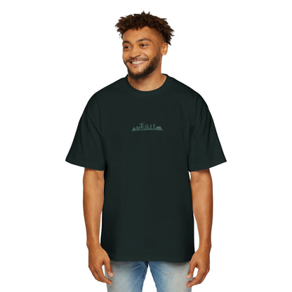 Camiseta Oversized Skyline Nacional – Arte Hand-Drawn BornBrasil