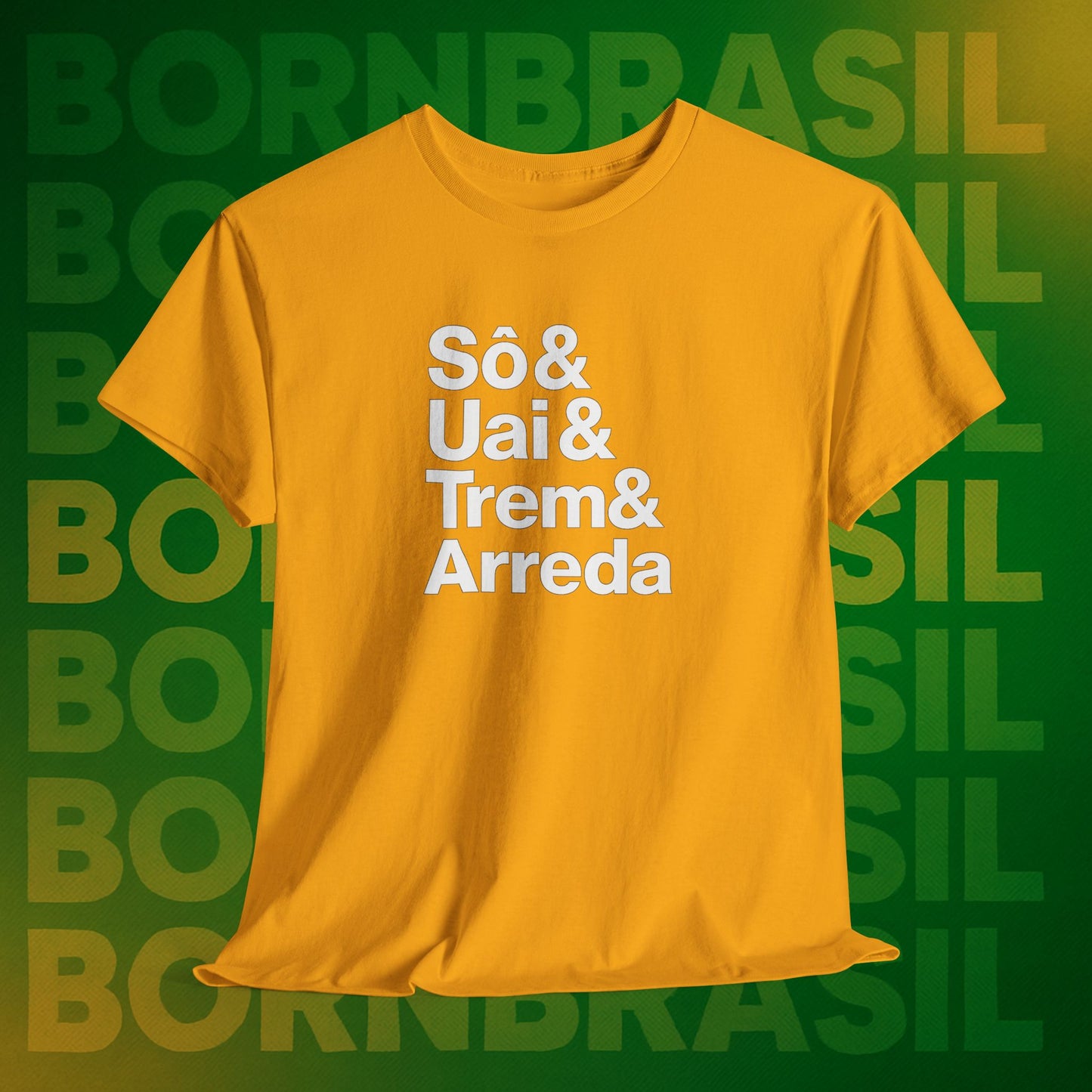Camiseta Sô & Uai & Trem & Arreda – Cultura Mineira BornBrasil