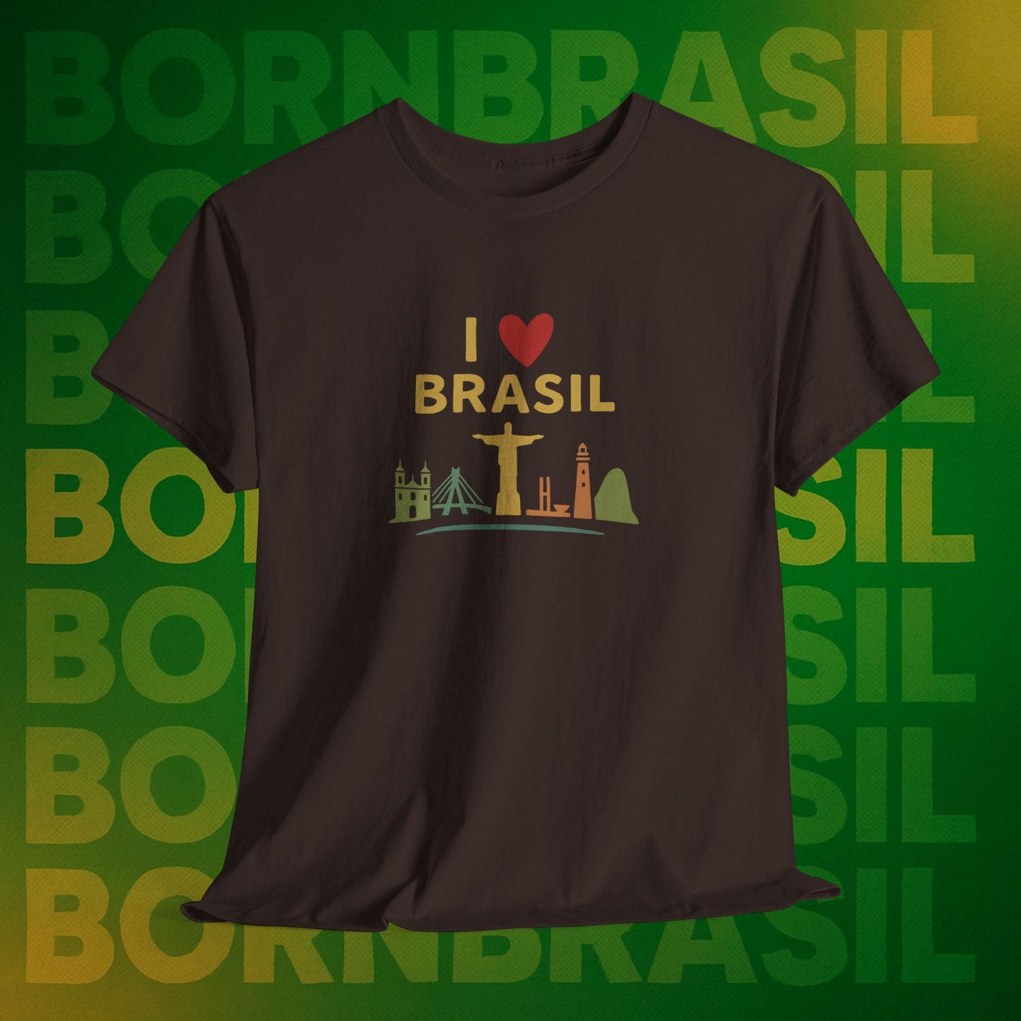Camiseta I Love Brasil –  BornBrasil