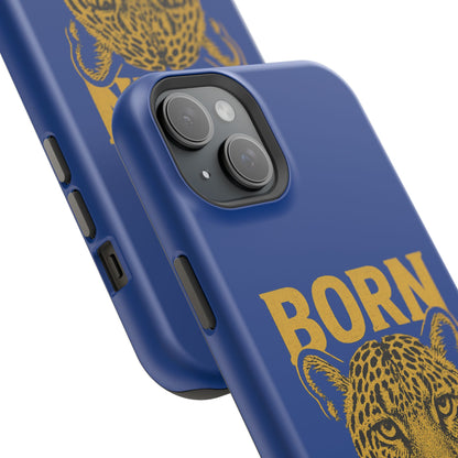 Capinha iPhone Impact-Resistant “Born Brasil Onça” – Proteção Premium do 11 ao 17 Pro Max | BornBrasil