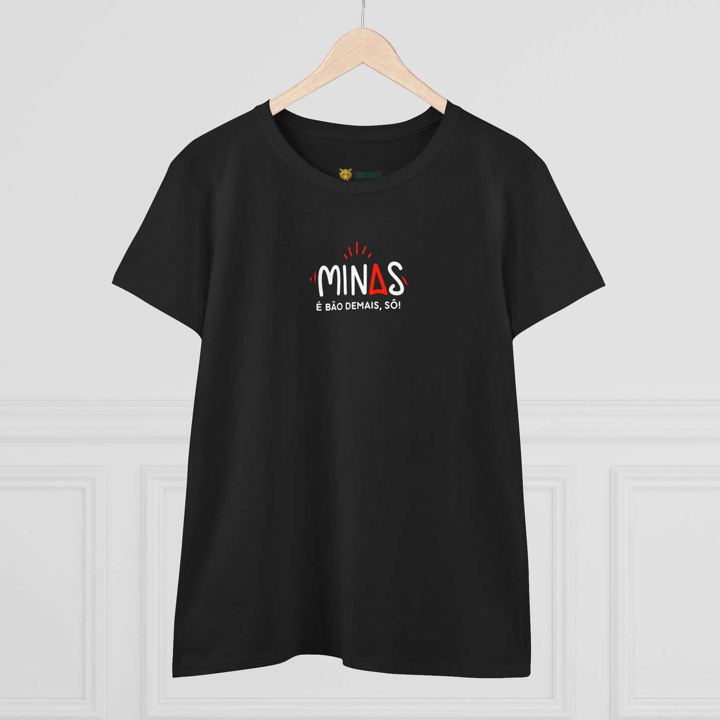 Camiseta Feminina Baby Look Minas é Bão Demais -