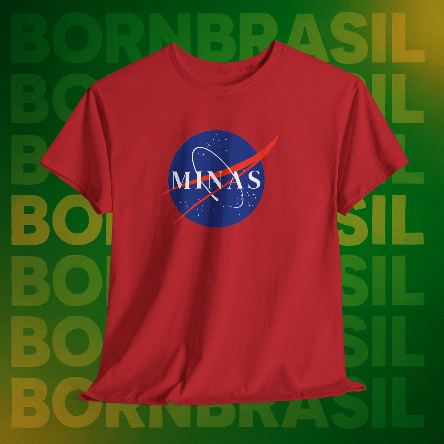 Camiseta Feminina  Minas NASA Parody - Orgulho Mineiro Streetwear
