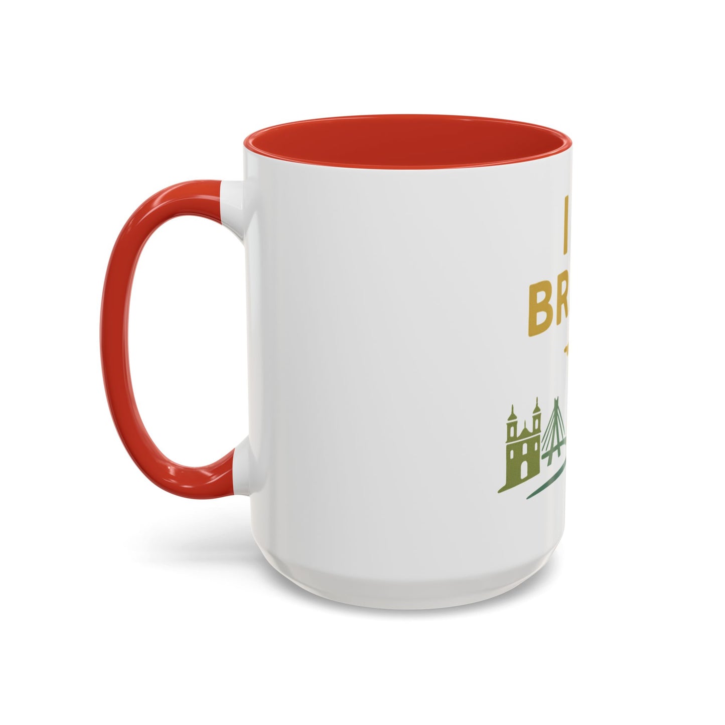 Copy of I  Brasil Accent Coffee Mug - Perfect Gift for Travel Lovers, Home Decor, Coffee Enthusiasts, Brazil Souvenir, Daily Use Mug