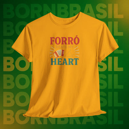 Camiseta Forró Beats My Heart – Cultura Nordestina BornBrasil