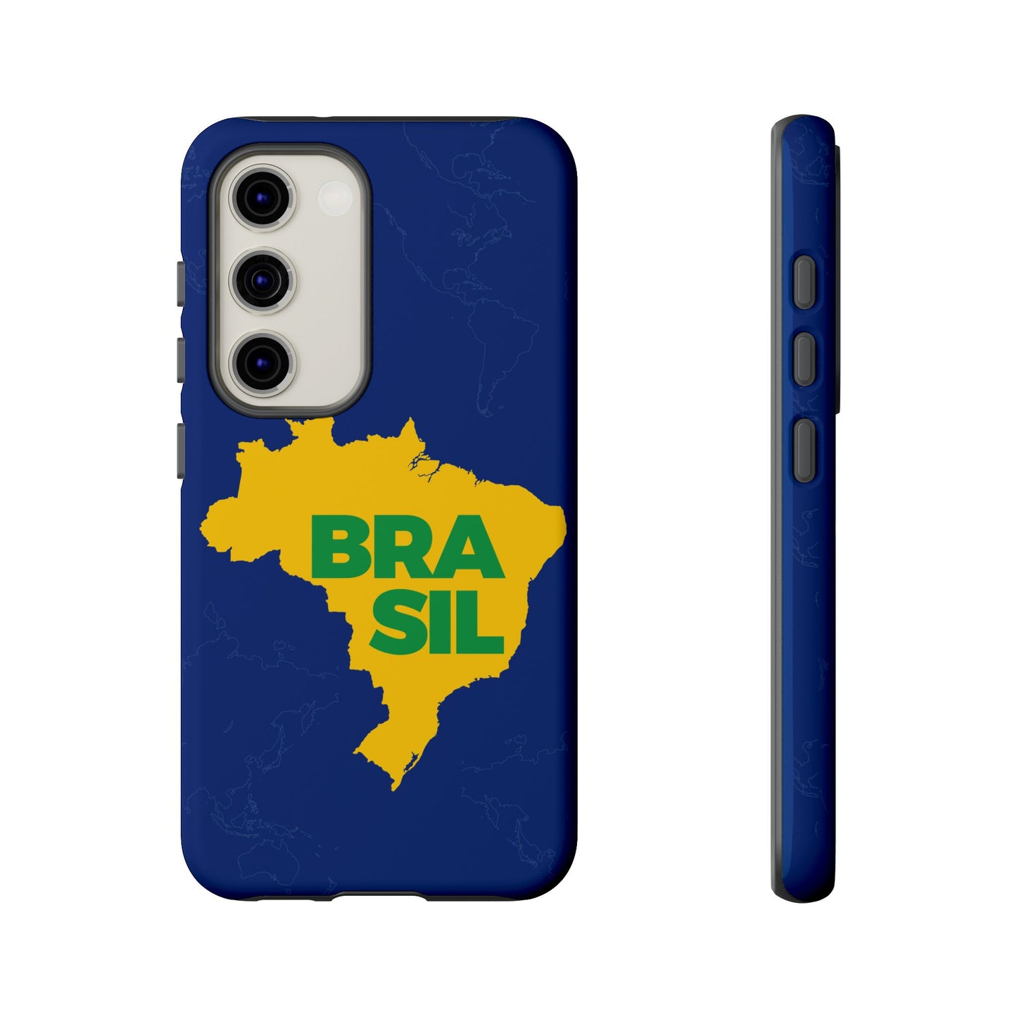 Capinha Samsung Galaxy "BRASIL" Mapa Mundi - Premium de Alta Proteção (S10+ ao S25 Ultra)