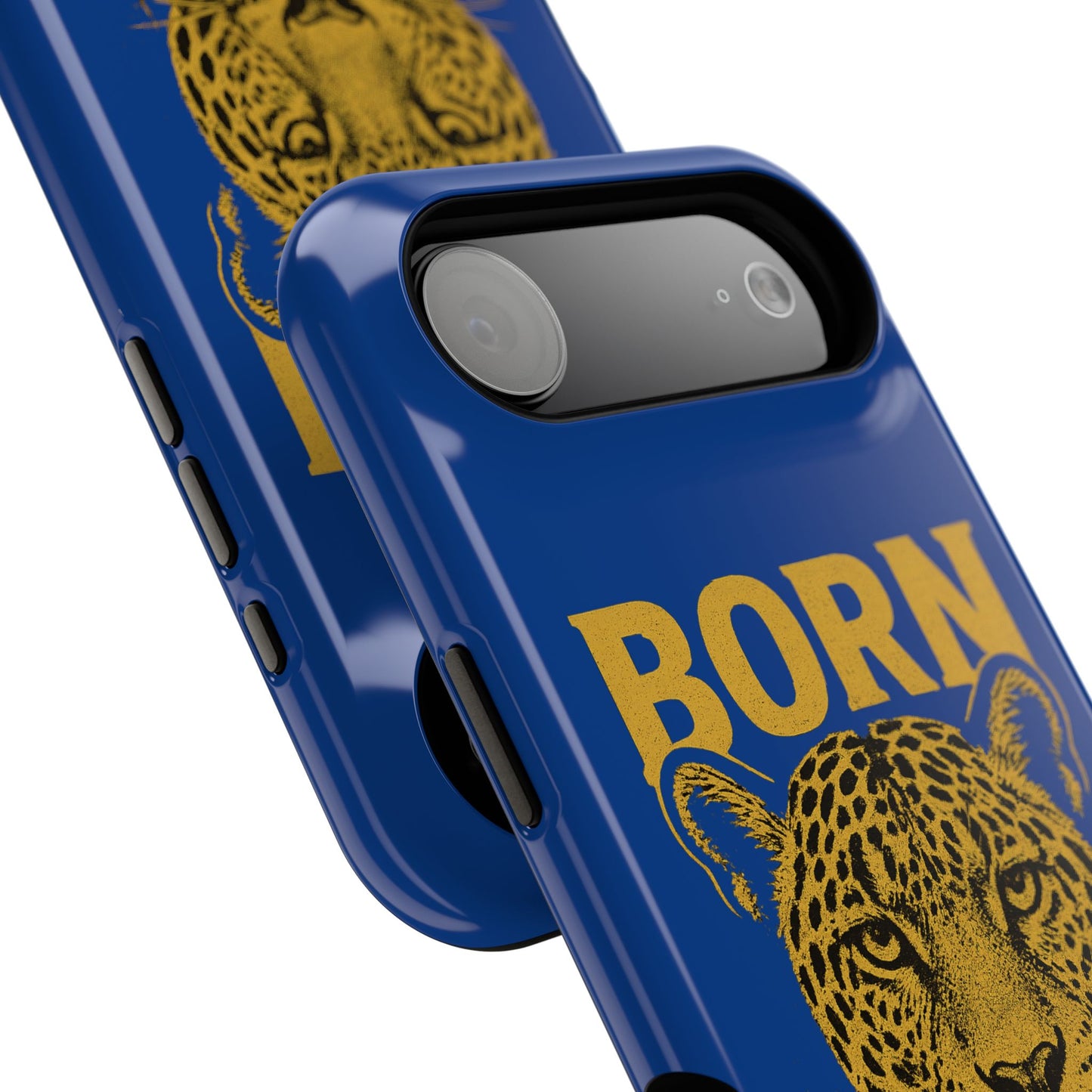 Capinha iPhone Impact-Resistant “Born Brasil Onça” – Proteção Premium do 11 ao 17 Pro Max | BornBrasil