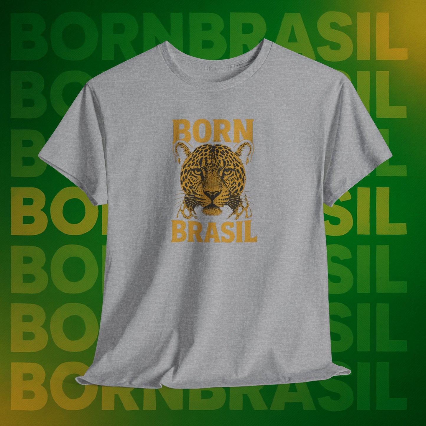 Camiseta Masculina Born Brasil Onça-Pintada Premium