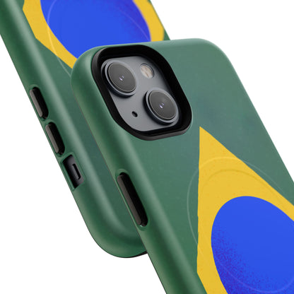 Capa MagSafe iPhone "Bandeira Minimalista" - Case Magnética Premium (iPhone 13 ao 17 Pro Max)