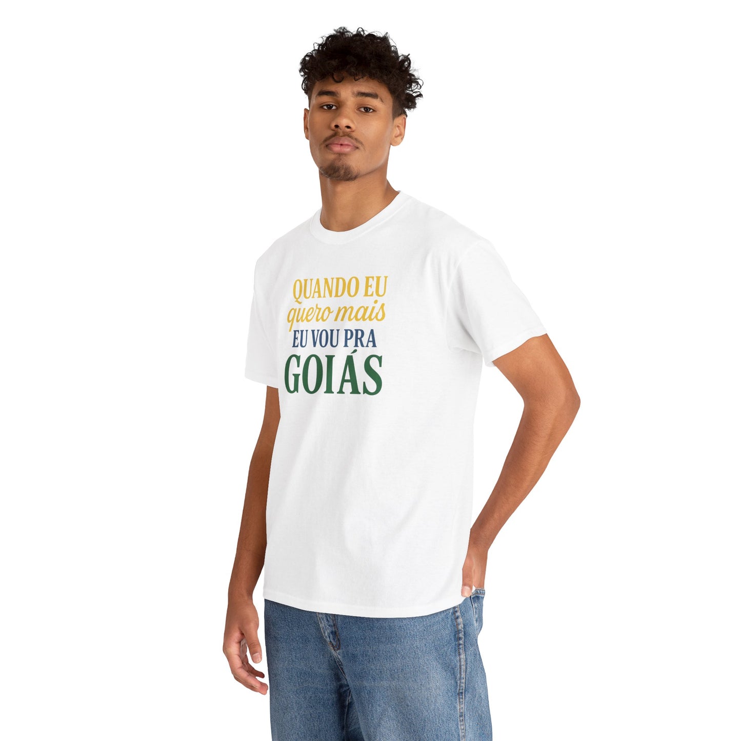 Camiseta Quando eu quero mais eu vou pra Goiás – Orgulho Goiano BornBrasil