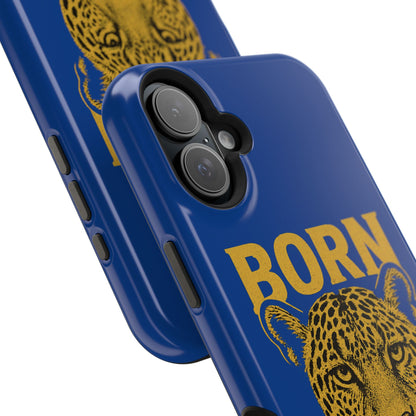 Capinha iPhone Impact-Resistant “Born Brasil Onça” – Proteção Premium do 11 ao 17 Pro Max | BornBrasil