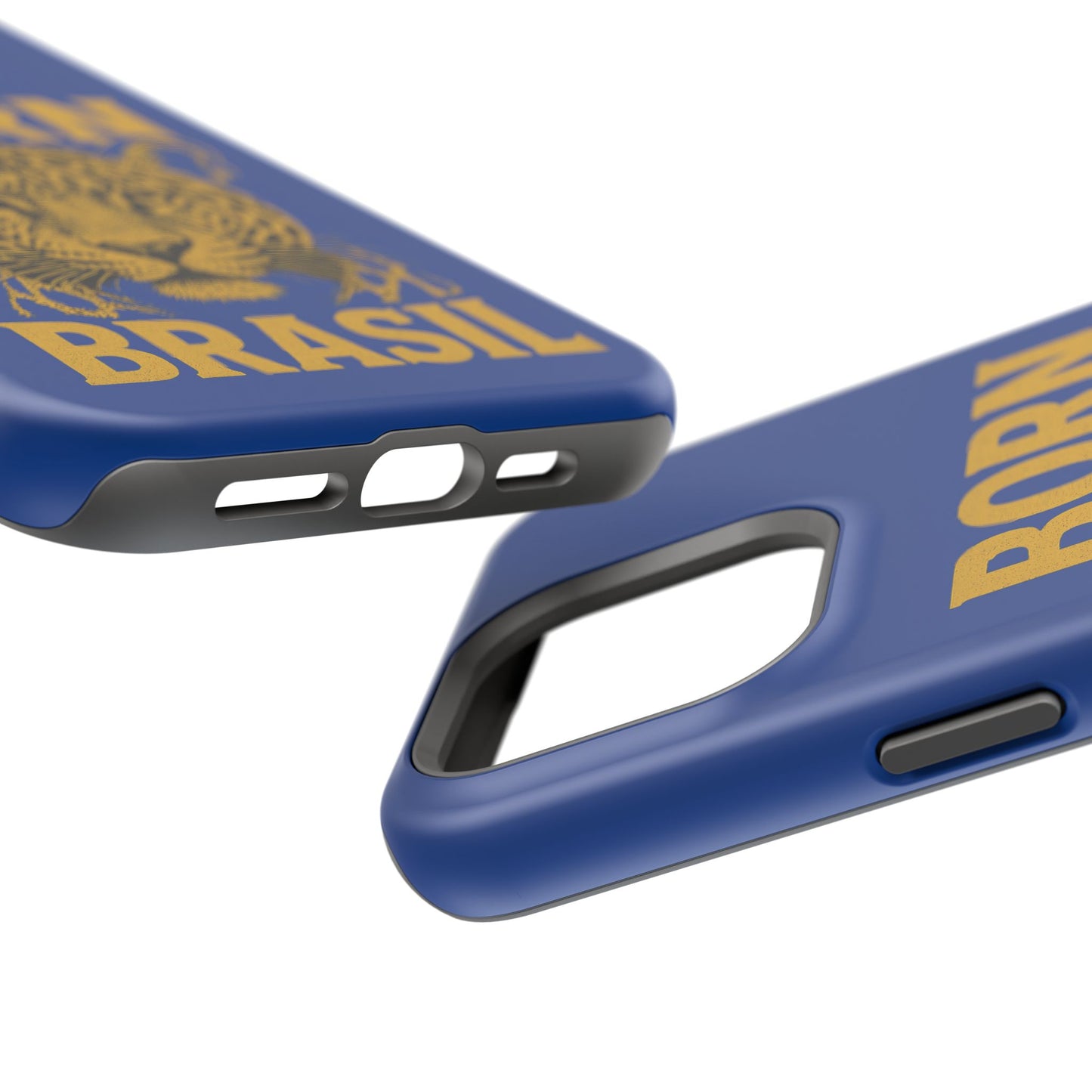 Capinha iPhone Impact-Resistant “Born Brasil Onça” – Proteção Premium do 11 ao 17 Pro Max | BornBrasil