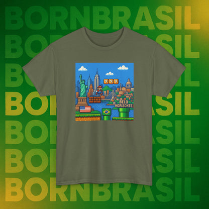 Camiseta De Volta Pro Brasil – Nostalgia Gamer BornBrasil