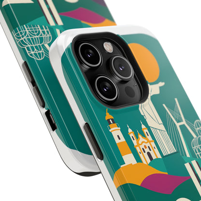 iphone e samsung com imã