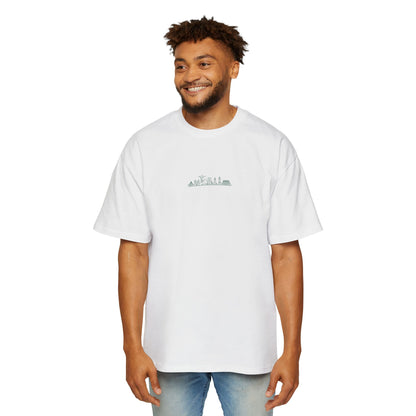 Camiseta Oversized Skyline Nacional – Arte Hand-Drawn BornBrasil