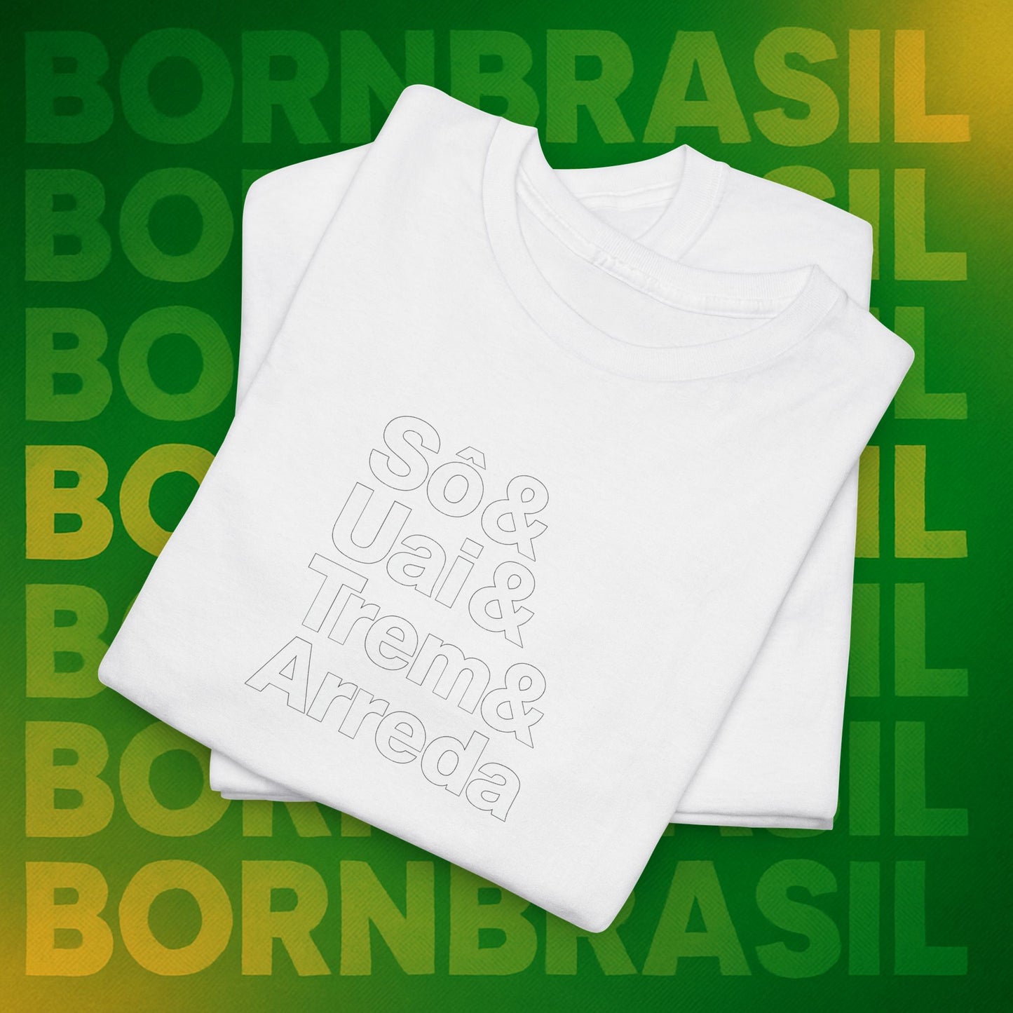 Camiseta Sô & Uai & Trem & Arreda Feminina – Cultura Mineira BornBrasil