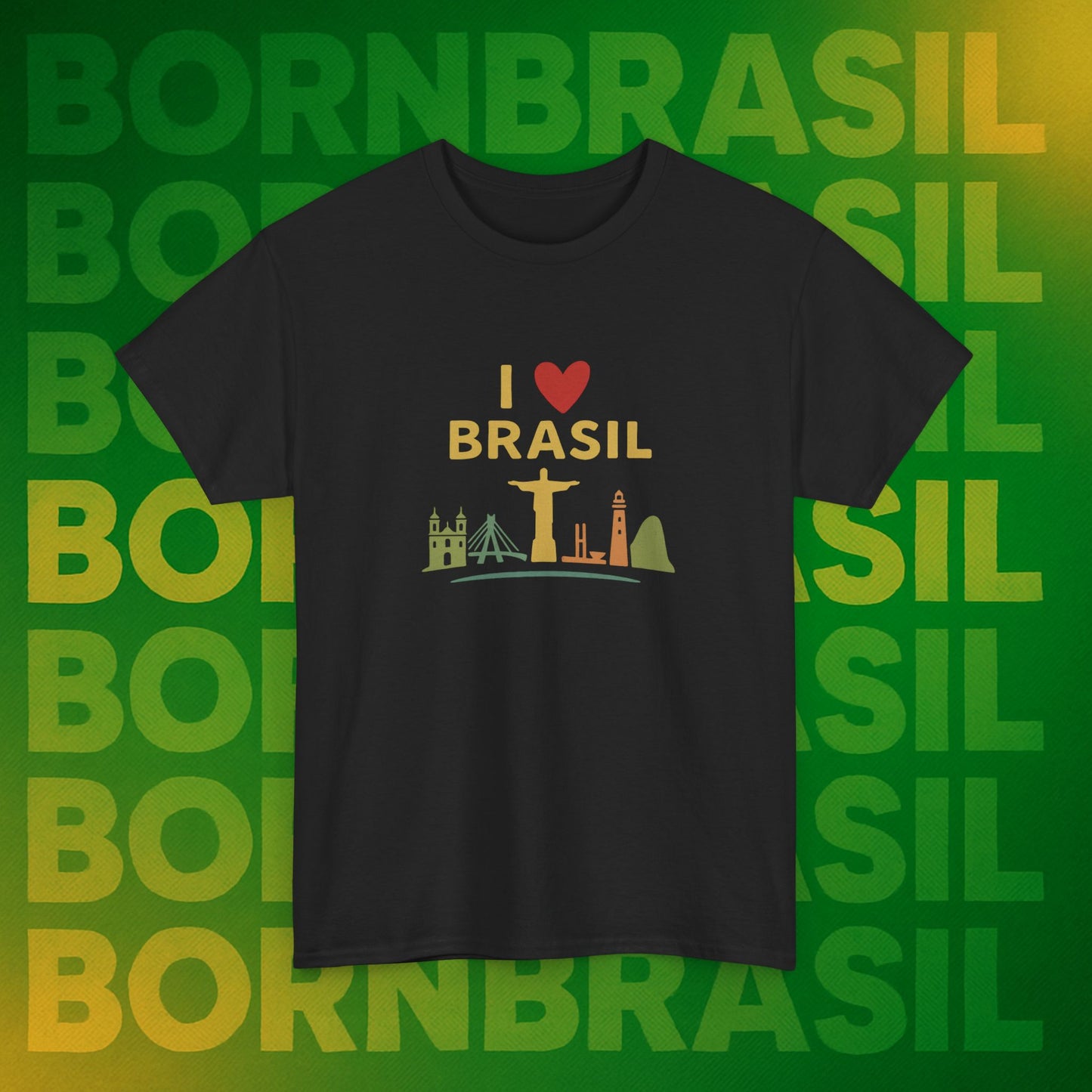 Camiseta I Love Brasil –  BornBrasil